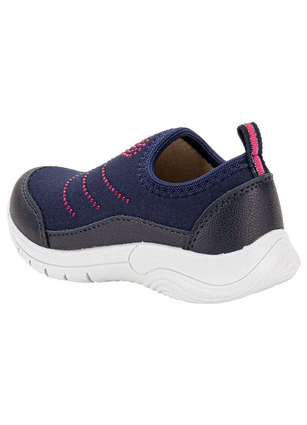 Lily Kids - Tênis Infantil Slip On Lily Kids 19046 - Azul/Rosa 3