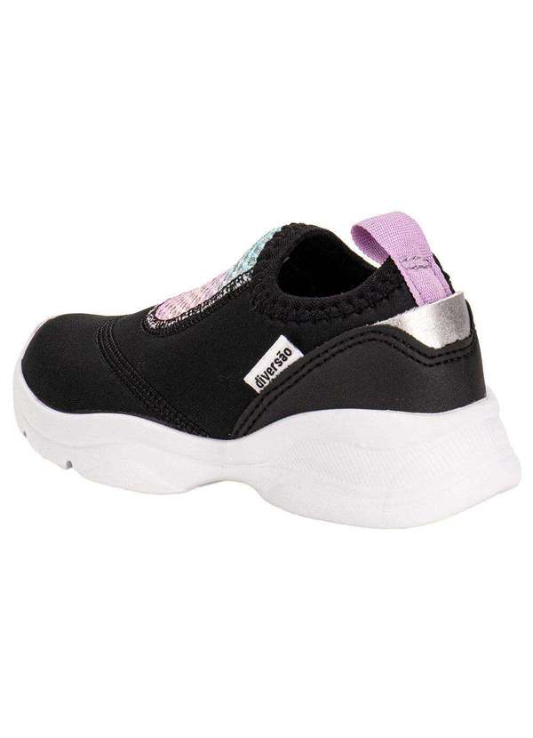Diversão - Tênis Infantil Slip On Mini Halley Diversão Di2349 - Preto 3