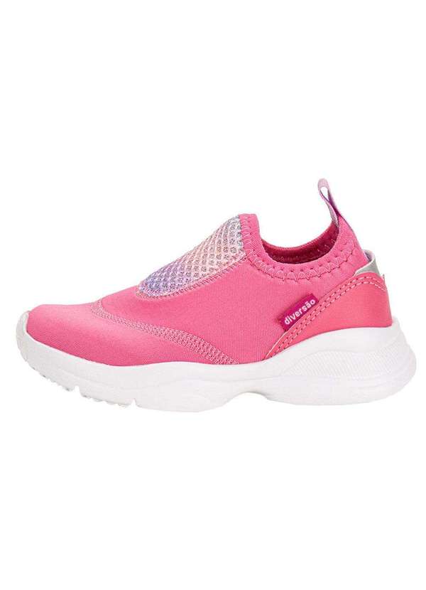 Diversão - Tênis Infantil Slip On Mini Halley Diversão Di2349 - Rosa 2