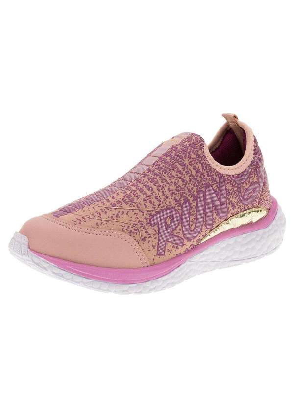 Via Vip - Tênis Infantil Slip On Via Vip - Vv9501 - Rosa