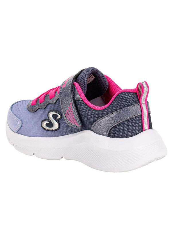 Skechers - Tênis Infantil Sole Swifters Skechers 303579l - Azul/Rosa 3