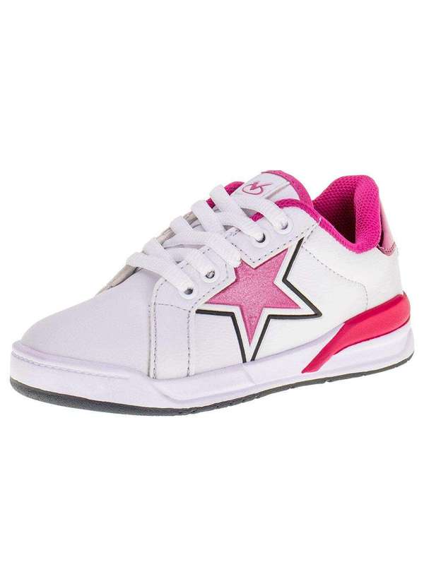 Via Vip - Tênis Infantil Via Vip - Vv4004 - Branco/Rosa
