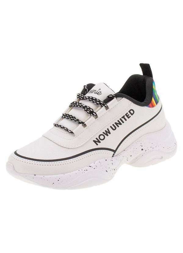 Pampili - Tênis Tweenie Now United Pampili - 542031 - Branco/Preto