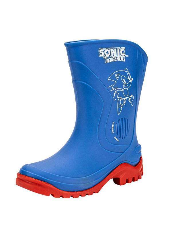 Grendene Kids - Galocha Infantil Sonic Faster Grendene Kids 23245 - Azul/Vermelho
