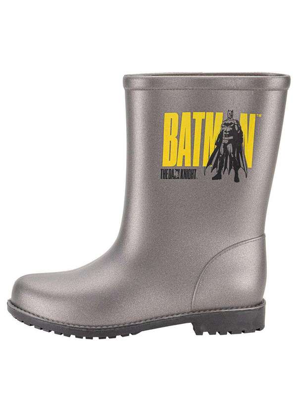 Grendene Kids Kit Galocha Infantil Batman Rain e Capa de Chuva Grendene  Kids Cinza/Preto