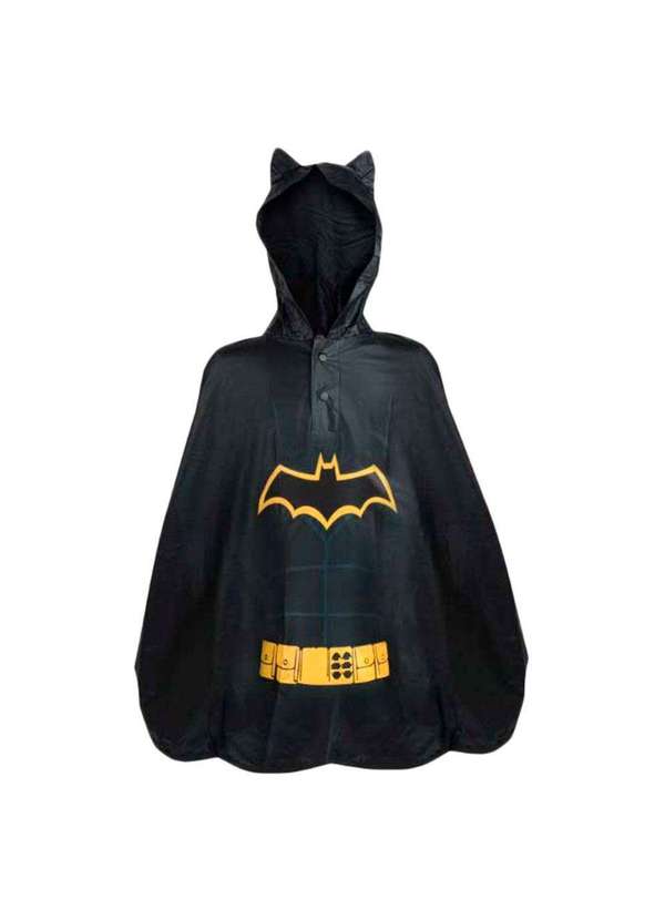Kit Galocha Infantil Batman Rain e Capa de Chuva Grendene Kids