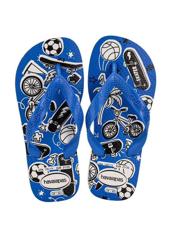 Havaianas Kids - Chinelo Infantil Athletic Havaianas 4127273 Azul/Branco