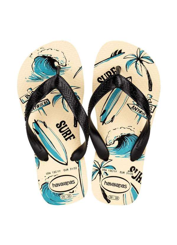 Havaianas Kids - Chinelo Infantil Athletic Havaianas Cl21 - Bege/Preto