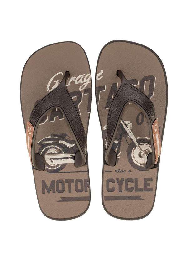 Cartago - Chinelo Infantil Dakar Cartago 10808 - Café