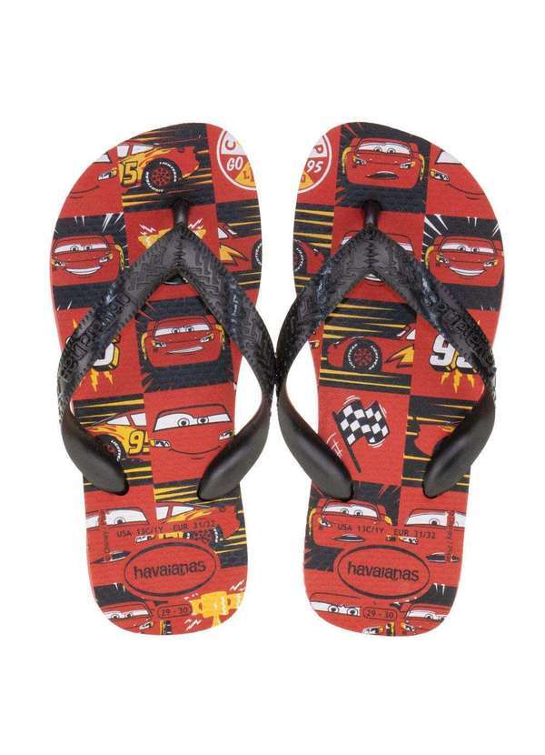 Havaianas Kids - Chinelo Infantil K Cars Havaianas - 4123463 - Preto/Vermelho