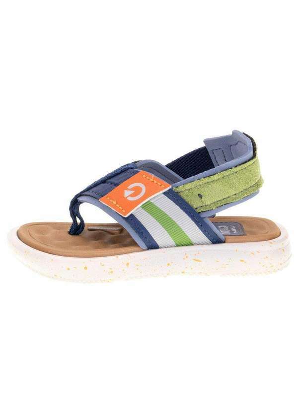 Cartago - Chinelo Infantil Mini Ii Cartago 12234 - Cinza/Azul 3