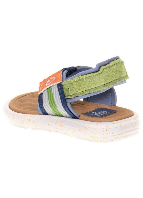 Cartago - Chinelo Infantil Mini Ii Cartago 12234 - Cinza/Azul 4