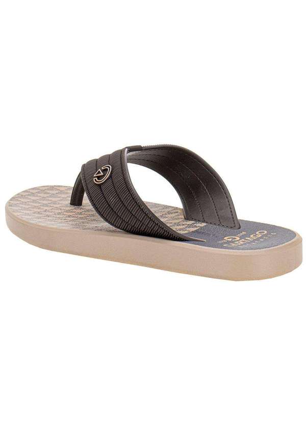 Cartago - Chinelo Infantil Montreal Cartago 12515 Café/Bege 3