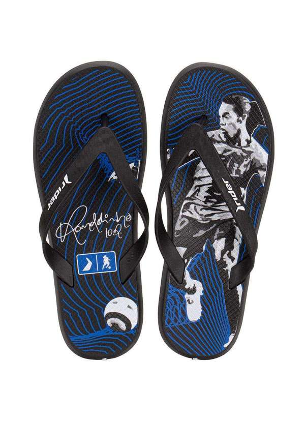 Rider - Chinelo Infantil R1 R10 Rider 12602 Preto/Azul 2