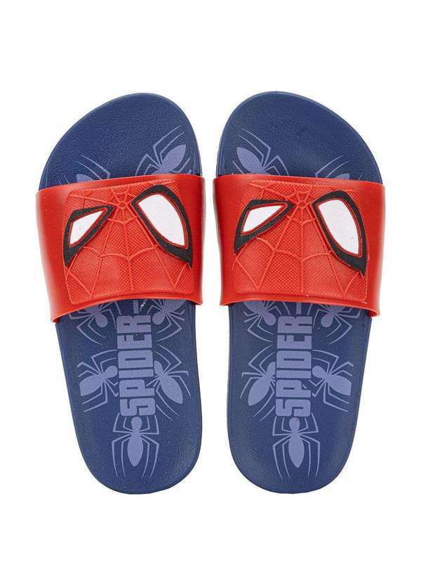 Grendene Kids - Chinelo Infantil Slide Homem Aranha Grendene Kids 23194 Azul/Vermelho