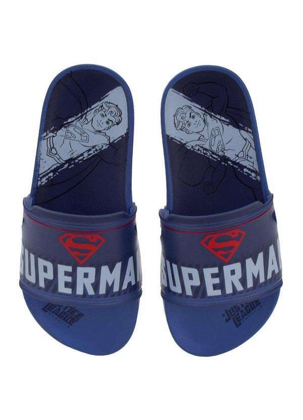 Grendene Kids - Chinelo Infantil Slide Liga da Justiça Grendene Kids - 22445 - Marinho