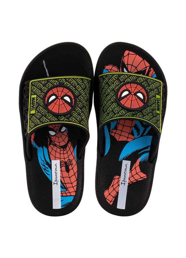 Ipanema - Chinelo Infantil Slide Marvel Sport Ipanema 27280 - Preto/Verde