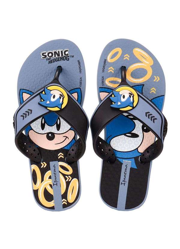 Ipanema - Chinelo Infantil Sonic Iconic Ipanema 27328 - Azul/Preto