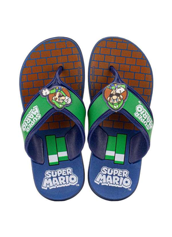 Grendene Kids - Chinelo Infantil Super Mario Star Grendene Kids 23153 - Marinho 1