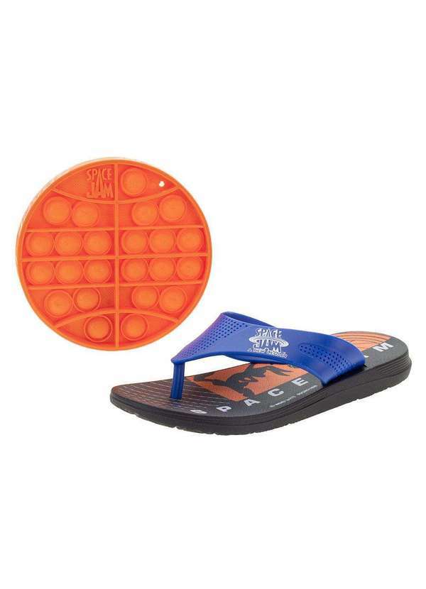 Grendene Kids - Kit Chinelo Pop It Space Jam Ii Grendene Kids - 22758 - Preto/Azul