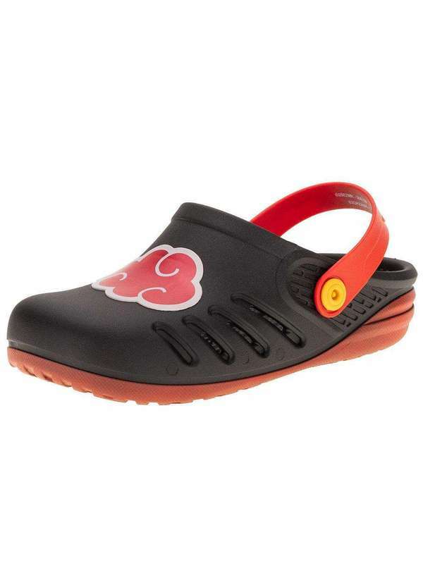 Grendene Kids - Clog Infantil Naruto Fun Jutsu Grendene Kids - 22848 - Preto/Vermelho