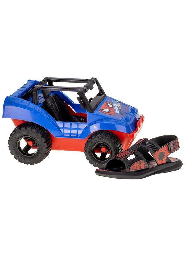 Grendene Kids - Kit Papete Homem Aranha Buggy Grendene Kids - 22940 - Preto/Vermelho