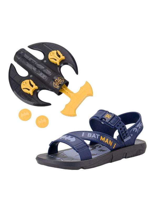 Grendene Kids - Kit Papete Infantil Batman e Lançador Grendene Kids 23111 - Marinho