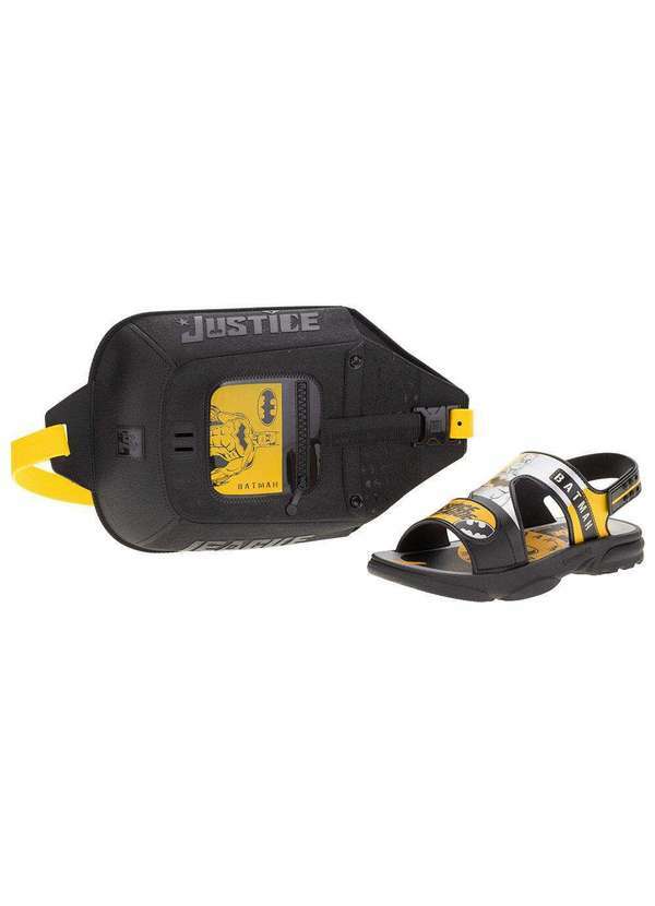 Grendene Kids - Kit Papete Liga da Justiça Mochila Sling Bag Grendene Kids - - Preto