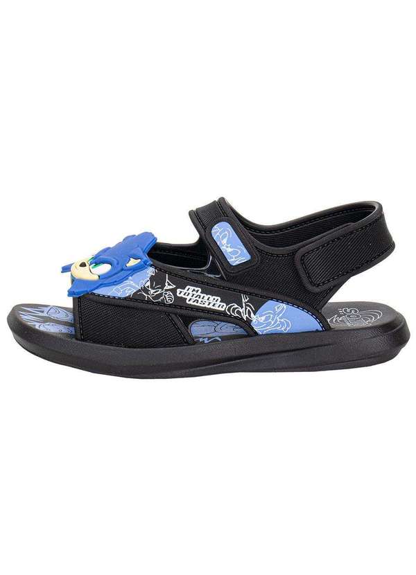 Grendene Kids - Papete Infantil Sonic Rush Grendene Kids 23353 - Preto/Azul 2