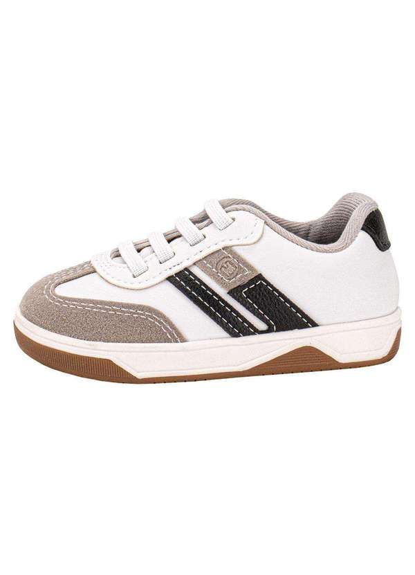 Molekinho - Sapatênis Infantil Molekinho 2623117 - Branco/Cinza 2