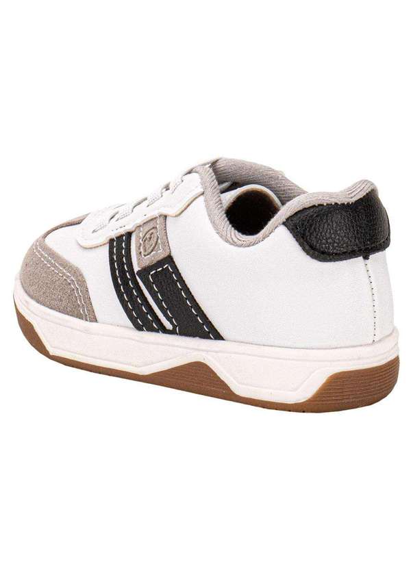 Molekinho - Sapatênis Infantil Molekinho 2623117 - Branco/Cinza 3