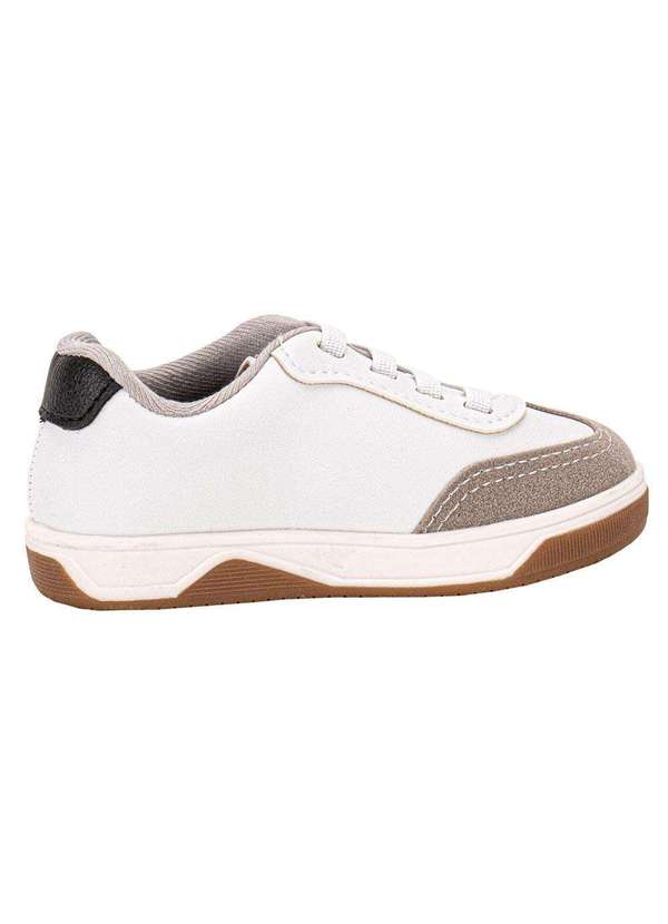 Molekinho - Sapatênis Infantil Molekinho 2623117 - Branco/Cinza 5