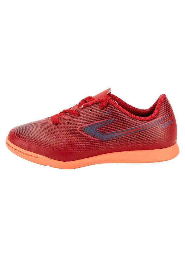 Topper - Chuteira Infantil Slick Vi Futsal Topper Tp05810 - Vermelho 2