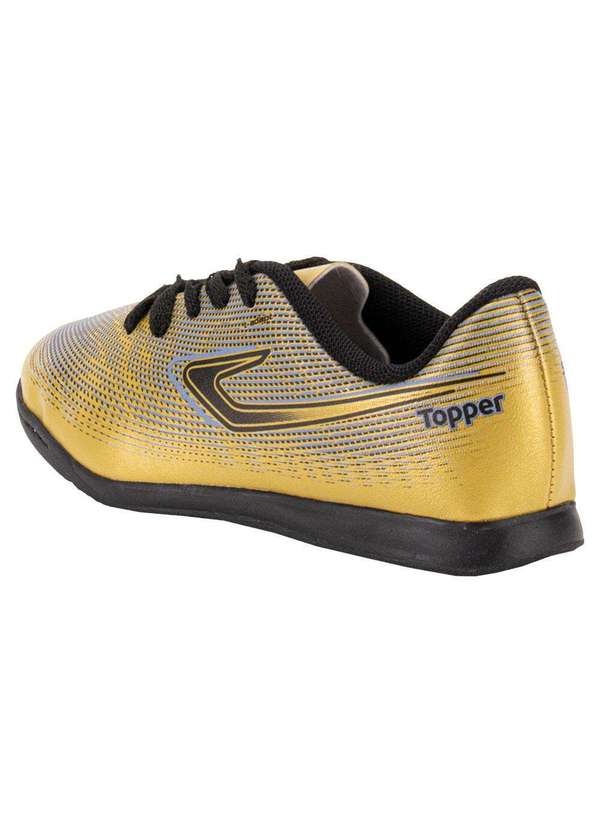 Topper - Chuteira Infantil Slick Vi Futsal Topper Tp05810 - Ouro 3