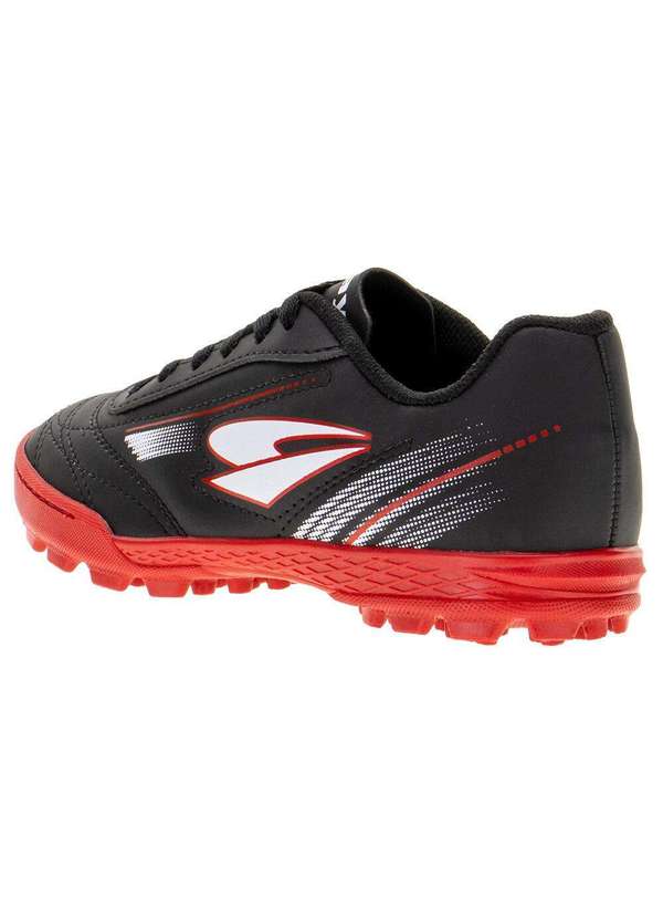 Dray - Chuteira Infantil Society Foorcy Dray - 324 - Preto/Vermelho 3