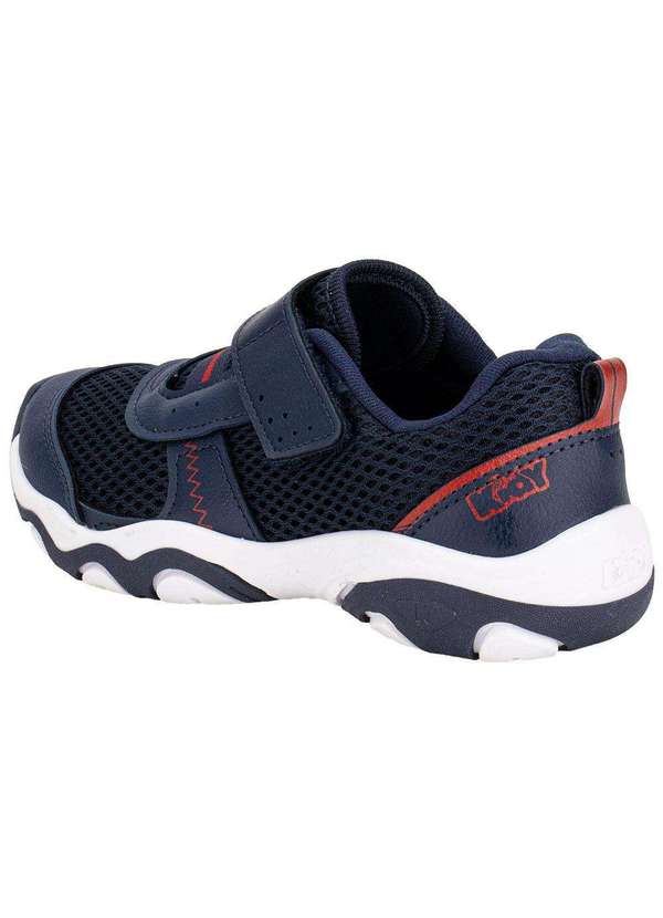 Kidy - Kit Tênis Infantil Play Respitec  Carrinho Kidy 0070826 Marinho/Vermelho 3