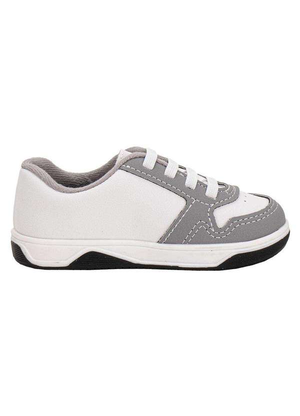 Molekinho - Tênis Infantil Baby Molekinho 2623121 - Branco/Cinza 5