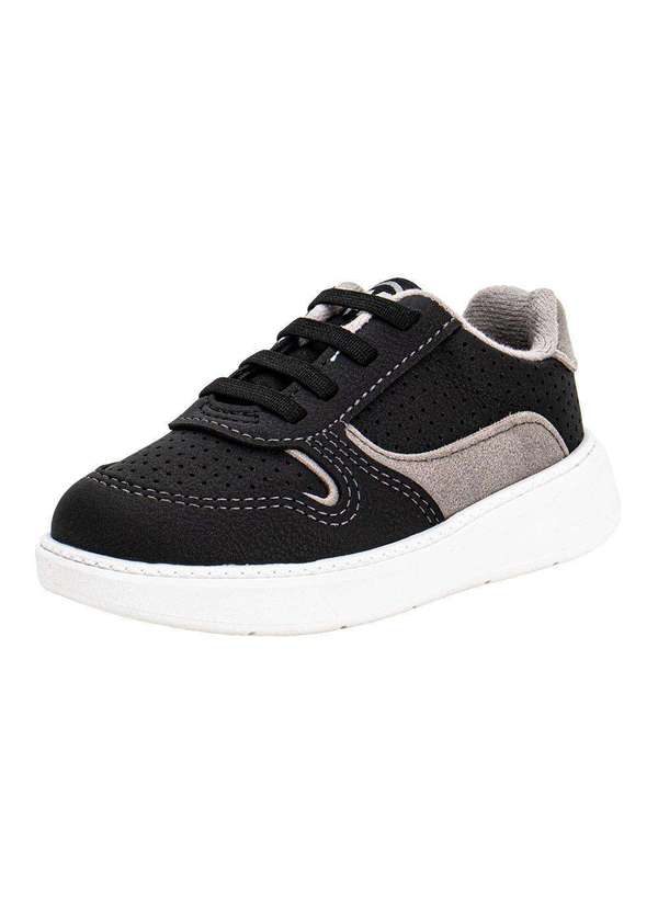 Molekinho - Tênis Infantil Baby Molekinho 2631113 - Preto/Cinza