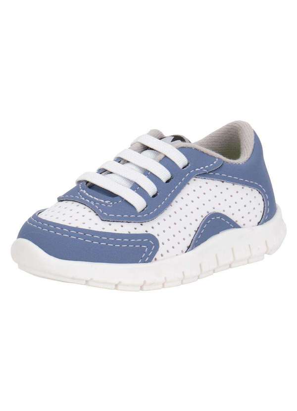 Molekinho - Tênis Infantil Baby Molekinho 2643102 - Branco/Azul
