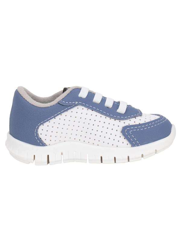 Molekinho - Tênis Infantil Baby Molekinho 2643102 - Branco/Azul 4