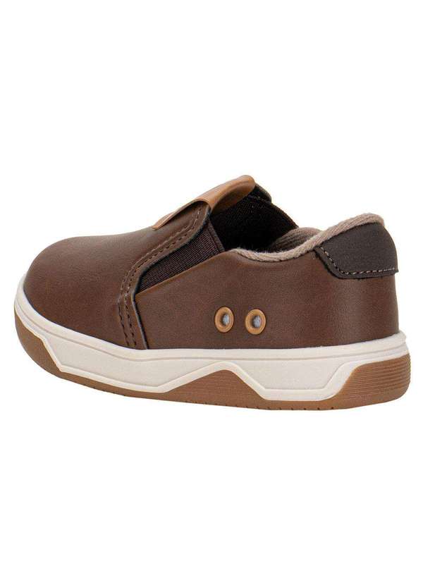 Molekinho - Tênis Infantil Baby Slip On Molekinho 2623100 - Castanho 3