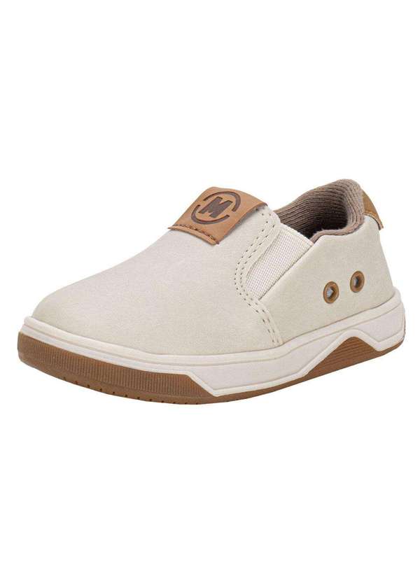 Molekinho - Tênis Infantil Baby Slip On Molekinho 2623100 - Marfim