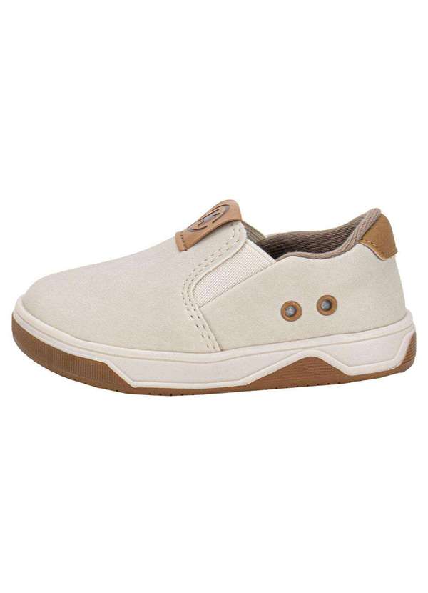 Molekinho - Tênis Infantil Baby Slip On Molekinho 2623100 - Marfim 2