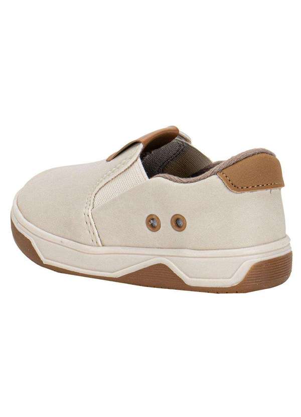 Molekinho - Tênis Infantil Baby Slip On Molekinho 2623100 - Marfim 3
