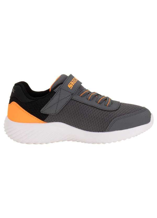 Skechers - Tênis Infantil Bounder Trekzic Skechers 403908l - Cinza/Laranja 4