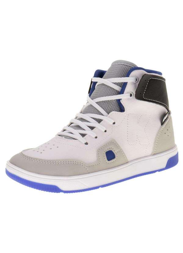 Kidy - Tênis Infantil Cano Alto Astral Kidy 3291006 - Branco/Cinza 1