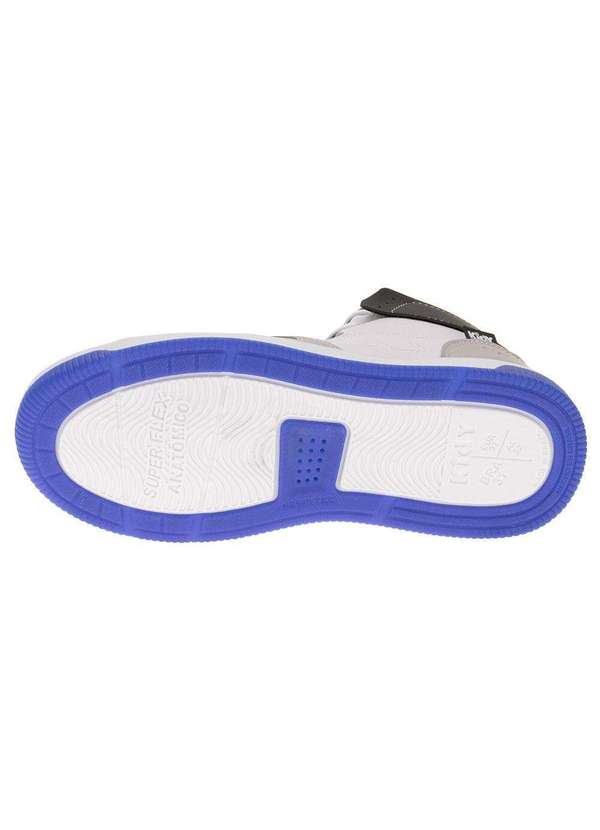 Kidy - Tênis Infantil Cano Alto Astral Kidy 3291006 - Branco/Cinza 4