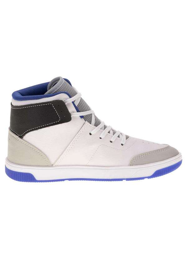 Kidy - Tênis Infantil Cano Alto Astral Kidy 3291006 - Branco/Cinza 5