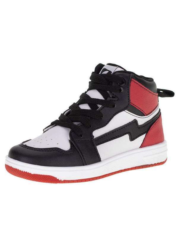 Finobel - Tênis Infantil Cano Alto Finobel - 2060341 - Preto/Branco