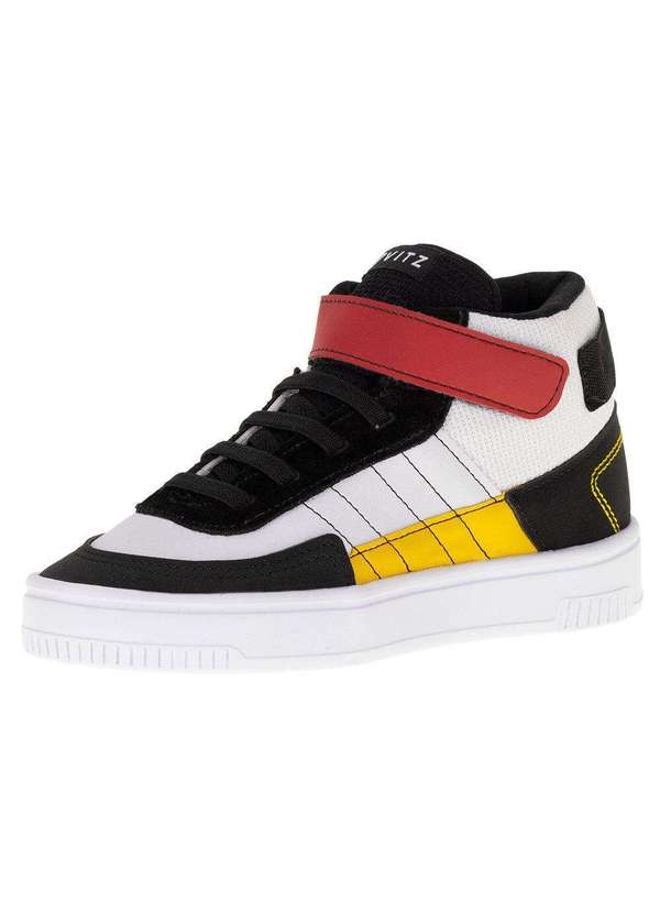 Vitz Tênis Infantil Cano Alto Fly Vitz 250015 Branco/Preto